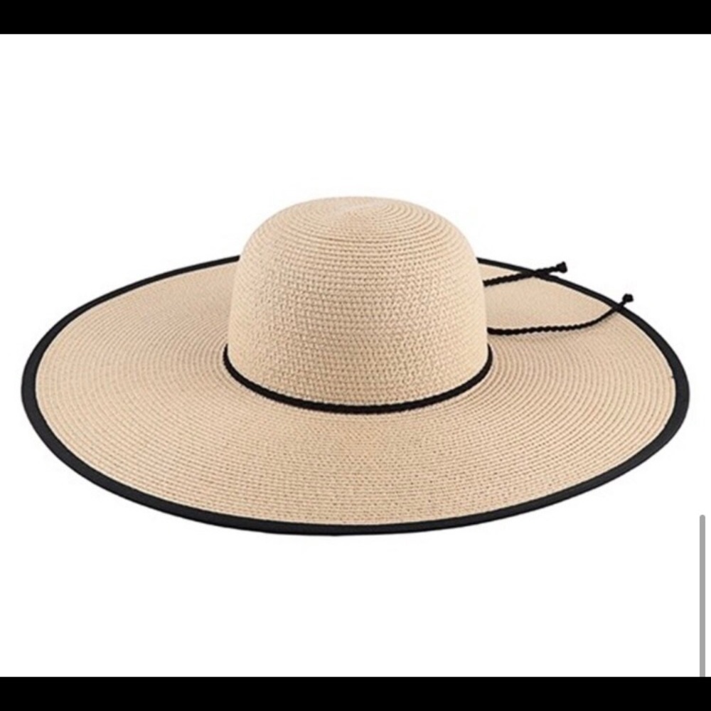 LAST ONE: Summer hat with Panama brim and braided strap - Picture 9 of 10